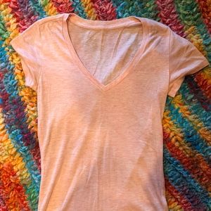 Wet seal pink v neck shirt